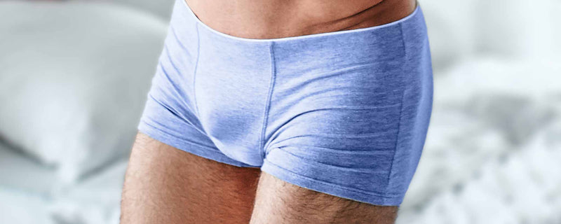 Male blue underwear