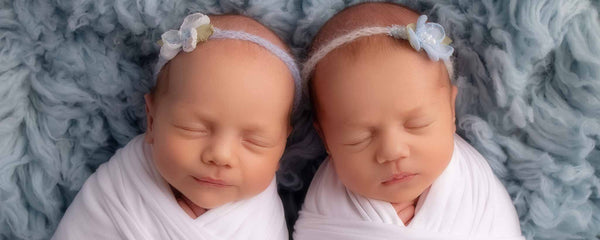 Newborn twin girls