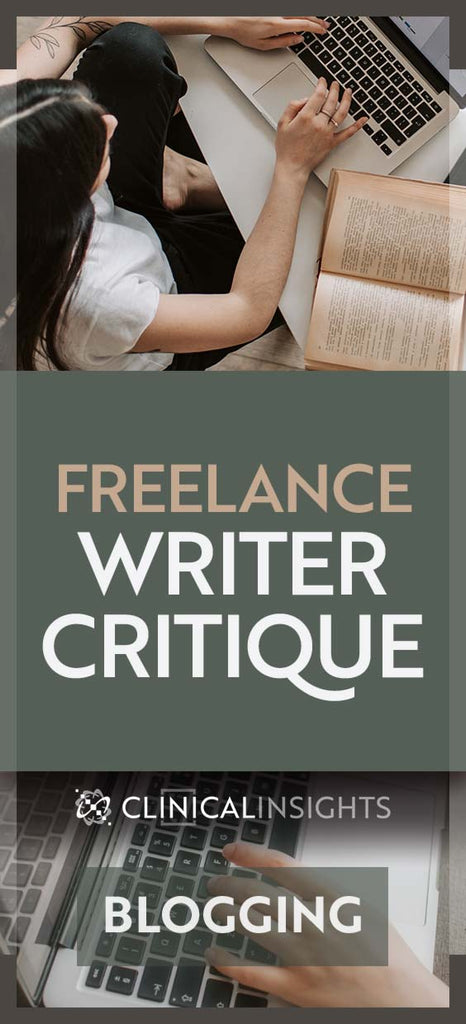 Freelance Writer Critique