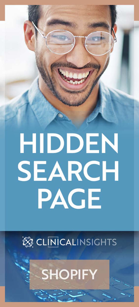 Hidden Search Page