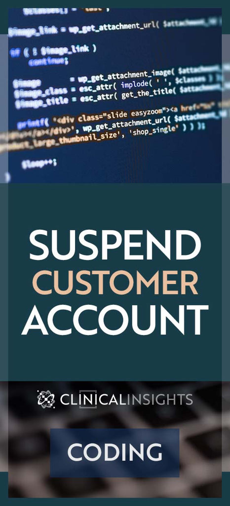 Suspend Customer Account