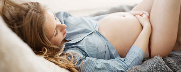 Pregnant sleeping woman