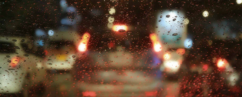 Windshield raindrops