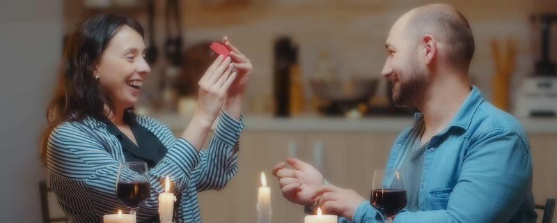 Kitchen marriage proposal