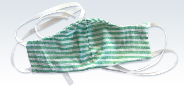 Striped Green Face Mask