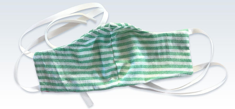 Striped Green Face Mask