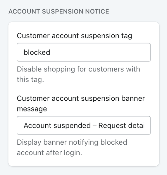 Shopify Custom theme settings