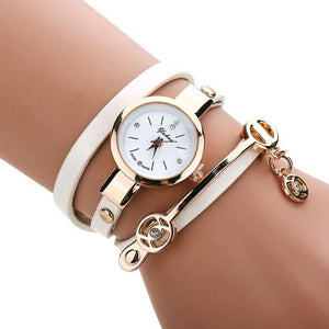 Luxury Leather Bracelet Watch