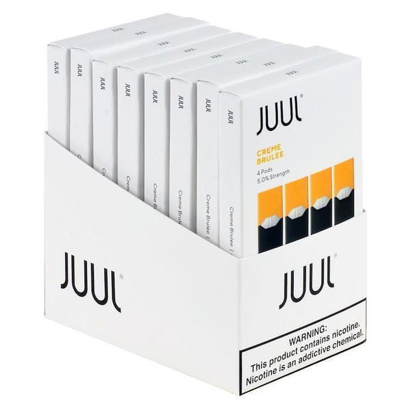 Creme Brulee JUUL Pods 5% 4-Pack | Display of 8 - CRAZE Vapor Wholesale
