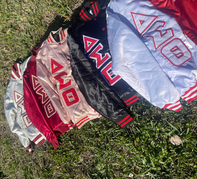 Kappa Alpha Psi-Satin Baseball Jacket (M3) Custom Medium / Red / Non Quilted(Flannel)