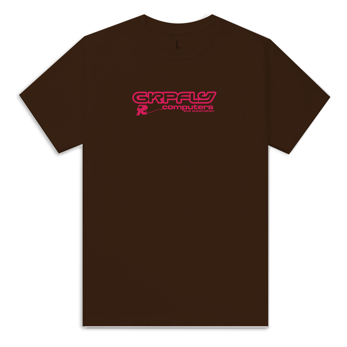 Computers Tee - Brown