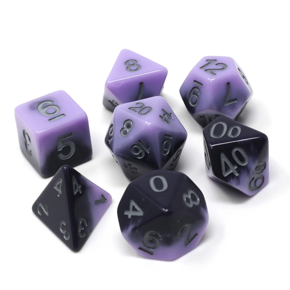 Die Hard Dice - 7pc RPG Set - Overcast