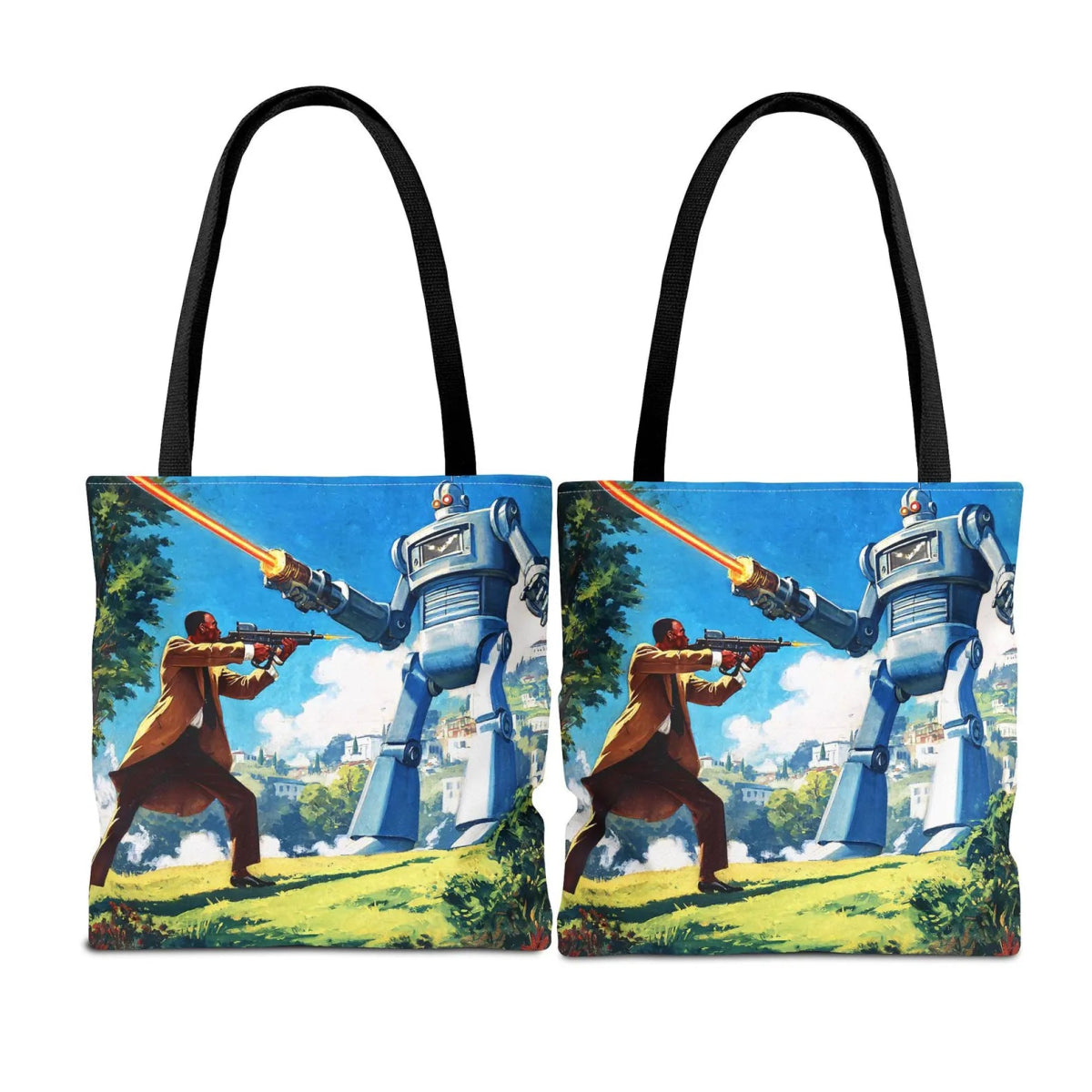 Bot Battle Tote Bag