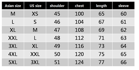 asian size to european size