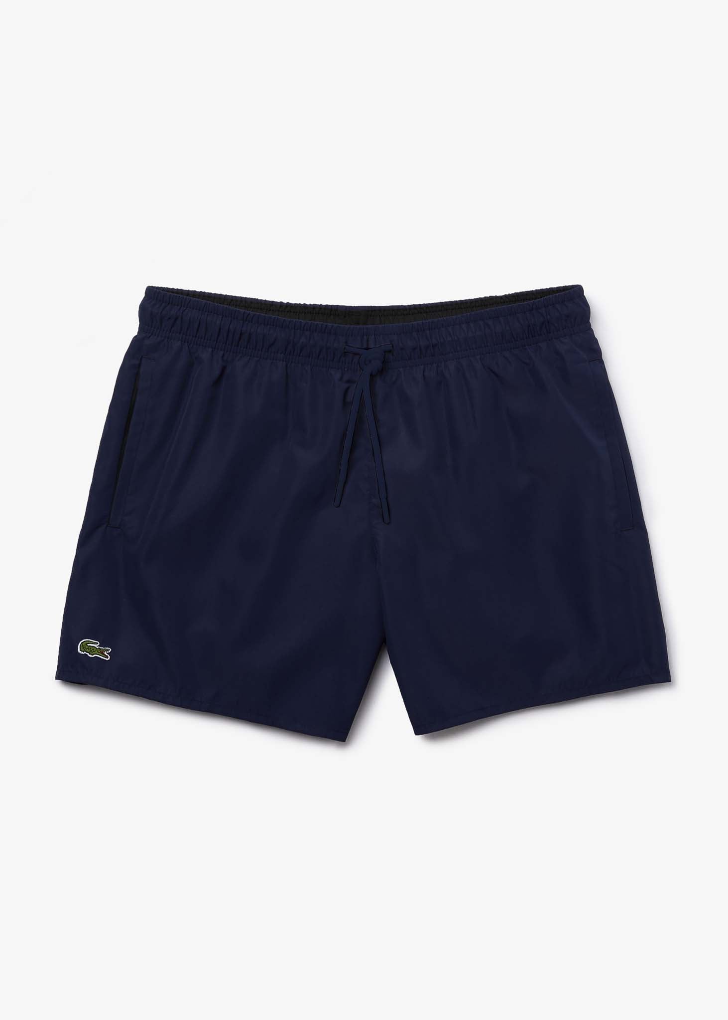 lacoste navy swim shorts