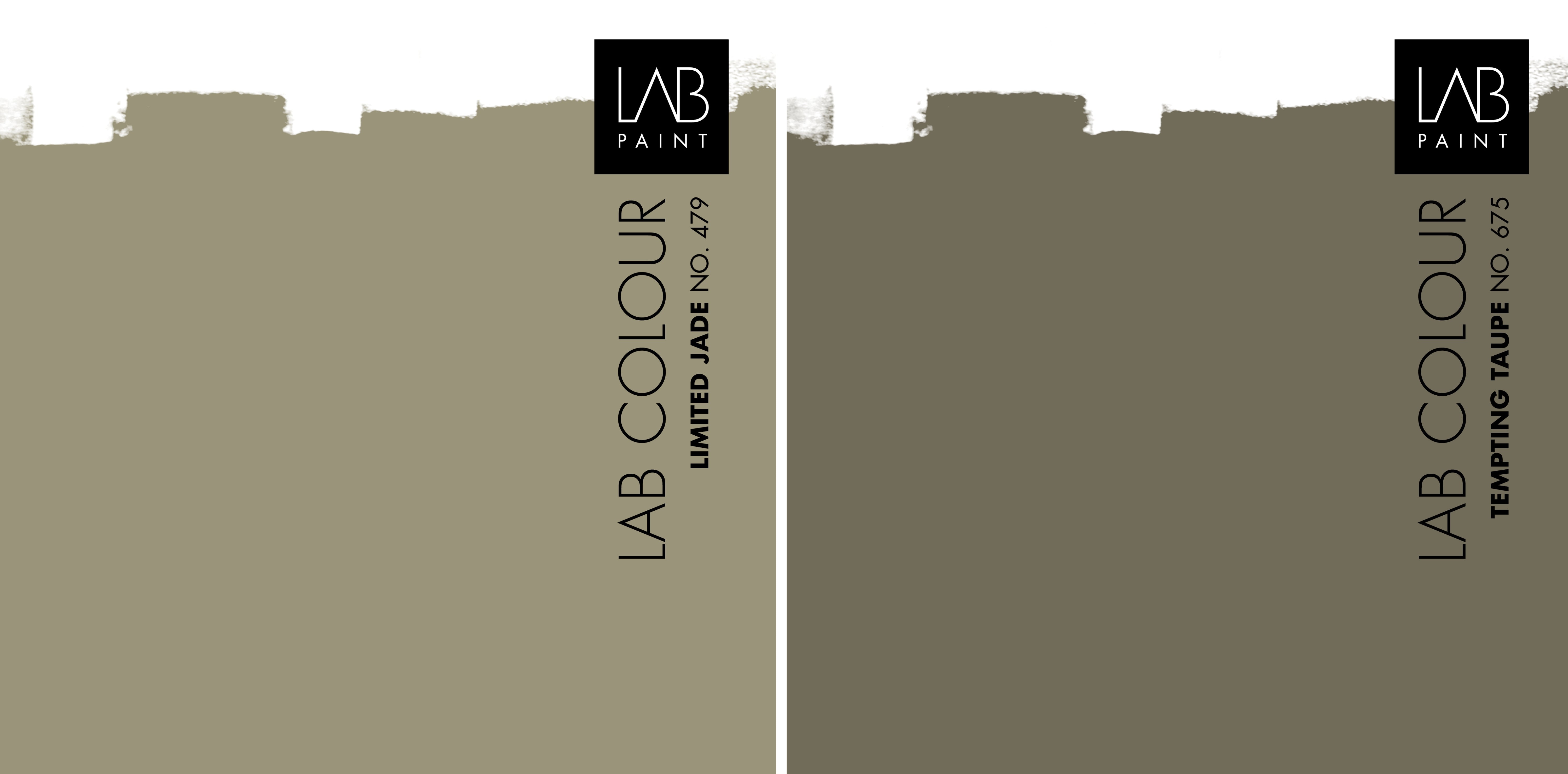 LAB COLOURS Limited Jade no. 479 en Tempting Taupe no. 675