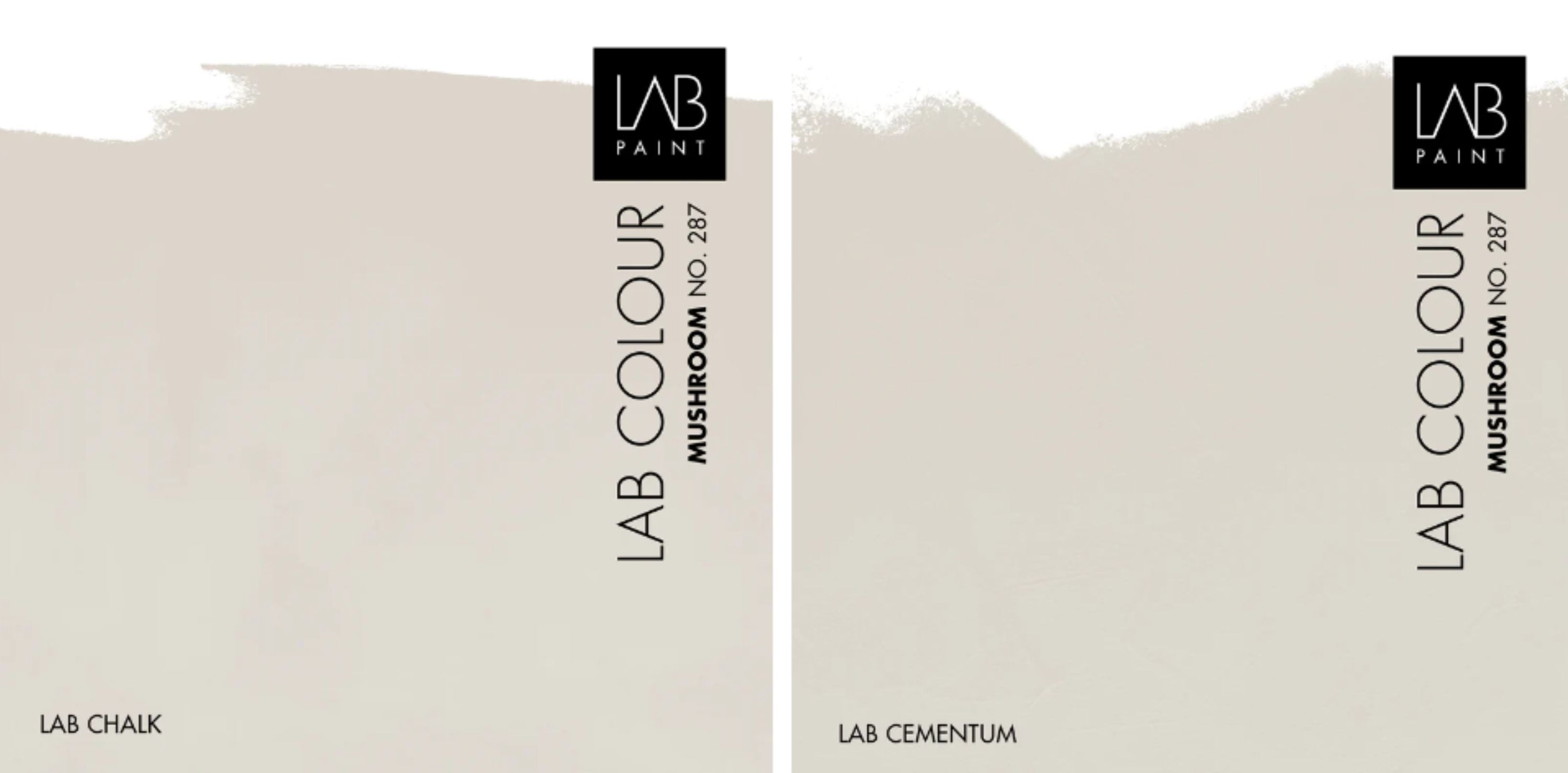 LAB Chalk (kalkverf) en LAB Cementum (betonlook)