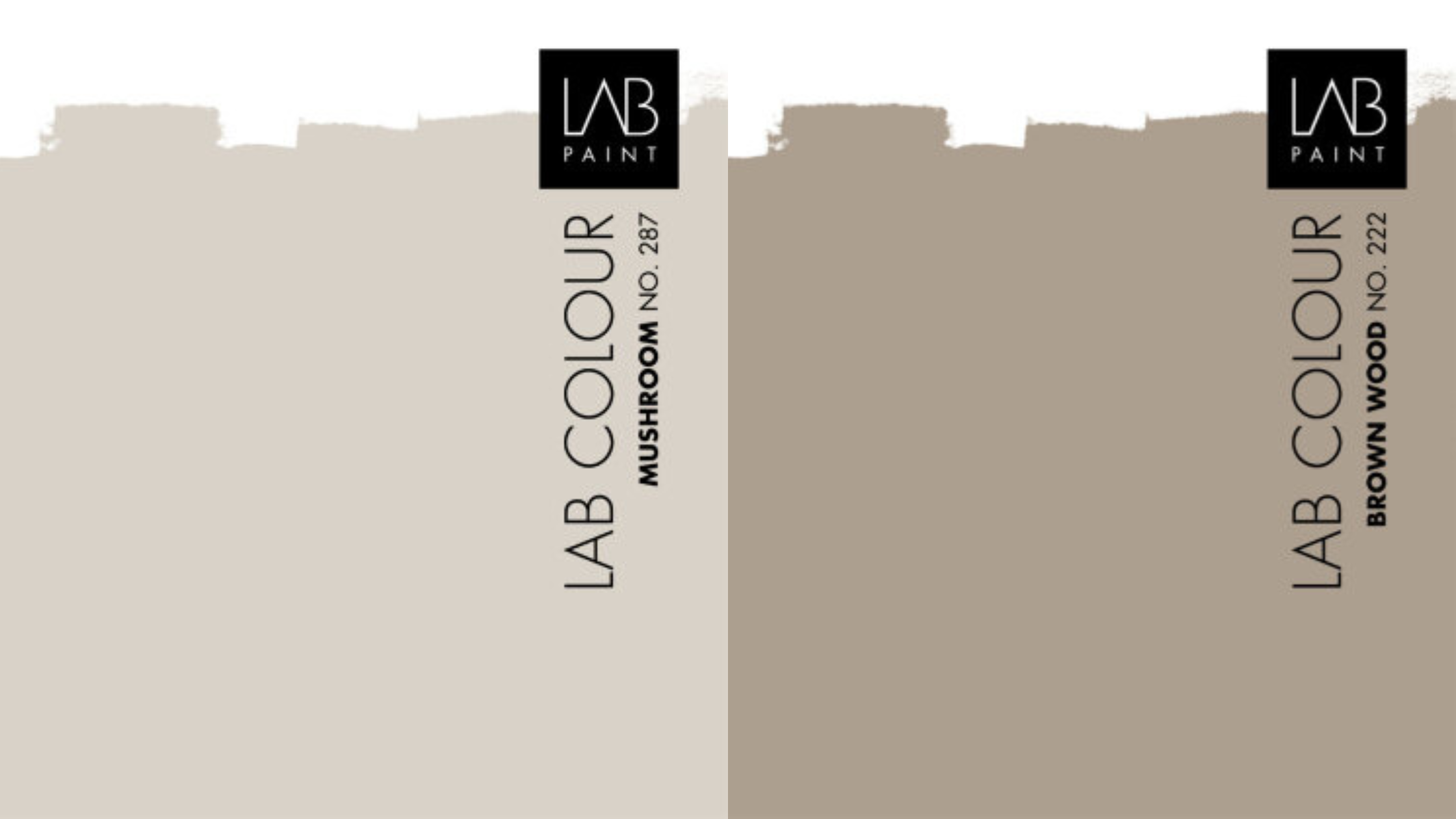 mushroom brown wood lab paint colours bruin naturel tint zandkleur slaapkamer verf paint