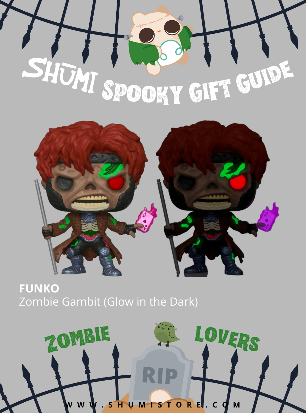 Funko zombie gambit glow in the dark