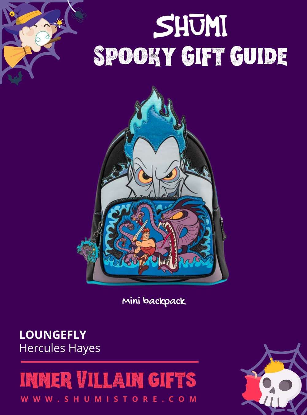 halloween gifts loungefly hercules hayes mini backpack