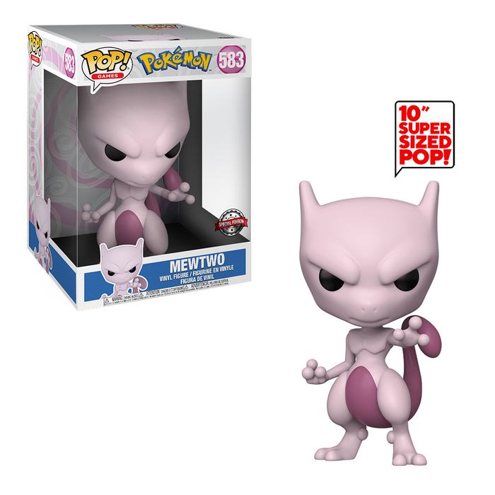 Funko Pop Pokemon 10 Inch Mewtwo Vinyl Figure 5 Special Edition Shumi Toys Gifts