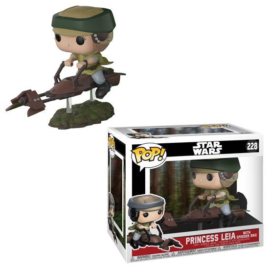 funko pop princess leia speeder bike