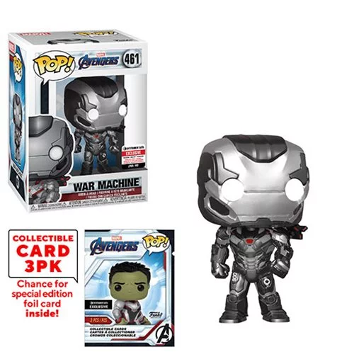 Funko Pop Avengers Endgame War Machine With Collector Cards 461 Entertainment Earth Exclusive Not 100 Mint