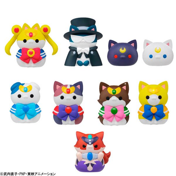 Mega Cat Project One Piece `Nyan Piece Nyaaan! Luffy and Rival` (Set of 8)  (PVC Figure) - HobbySearch PVC Figure Store