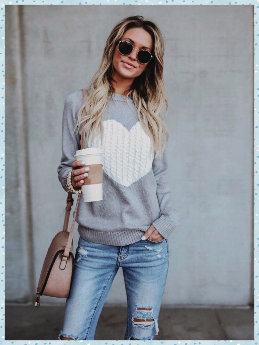 Kawaii Heart Cozy Sweater – BlissGirl