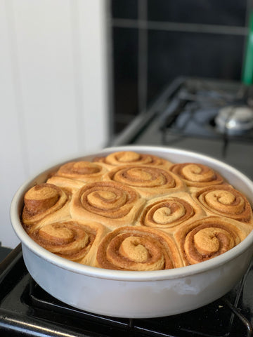 Cinnamon Rolls out of the oven.