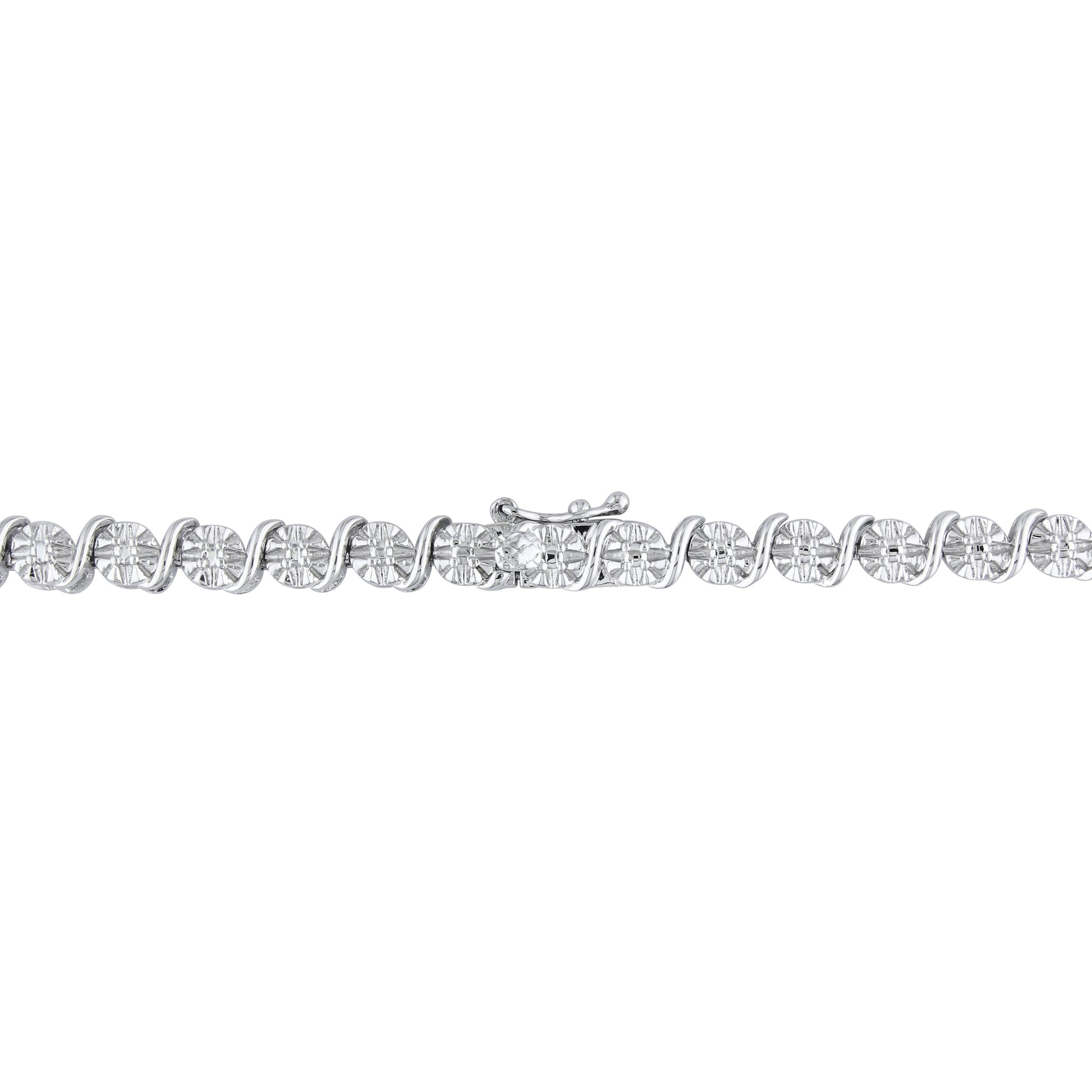 1/2ct Diamond Necklace in Sterling Silver – IceTrends