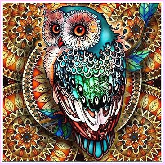 Winter Owl Diamond Painting Cute Design Embroidery Portrait Displays  Decorations