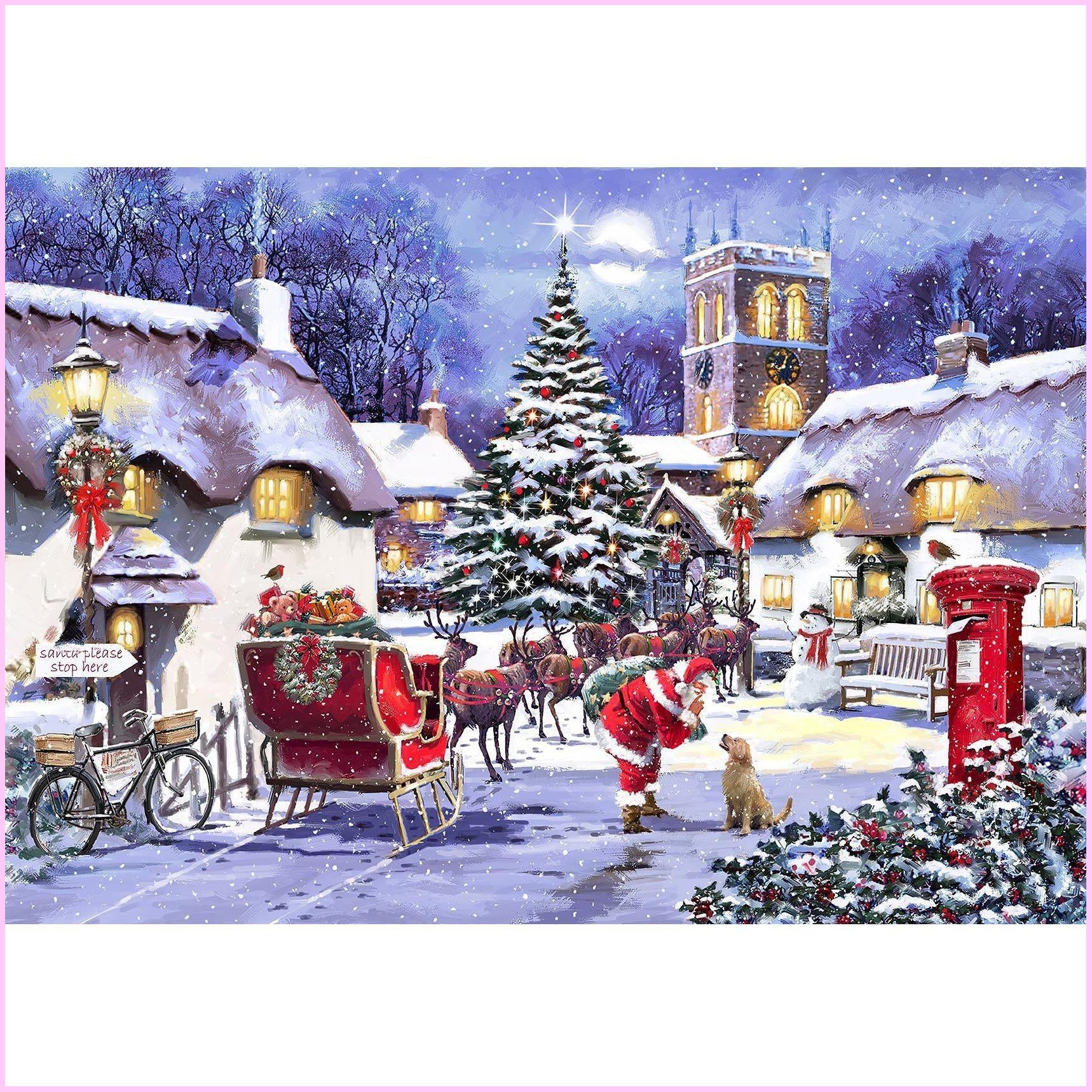 Christmas Village Premium DIY Diamond Painting Kit Full - Christmas