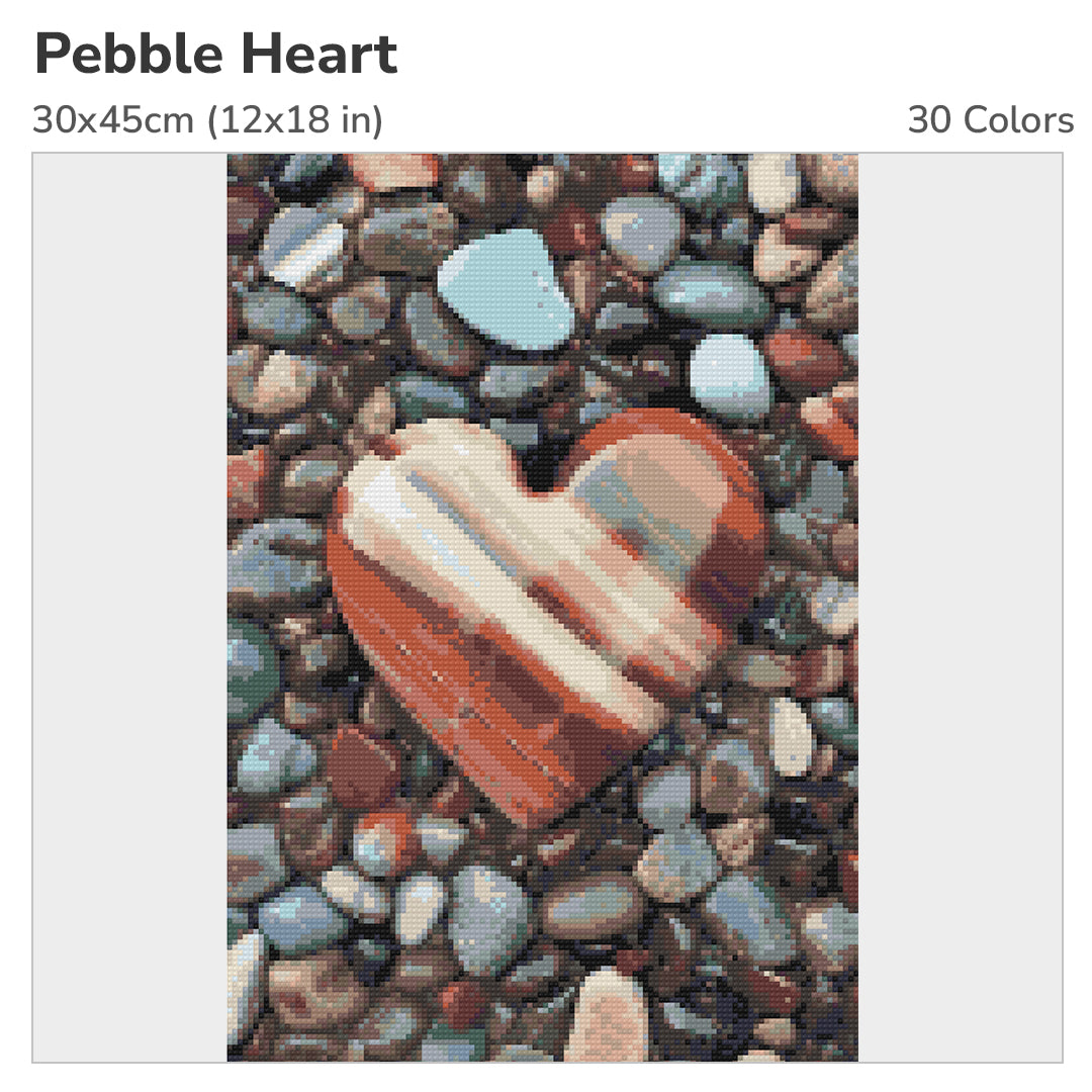 Heart on the Beach Diamond Painting Kit – Heartful Diamonds