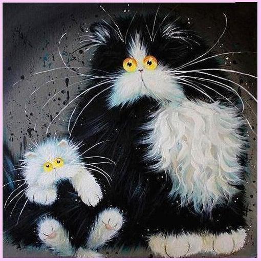 Happy Kawaii Cat Diamond Painting Kit – Heartful Diamonds