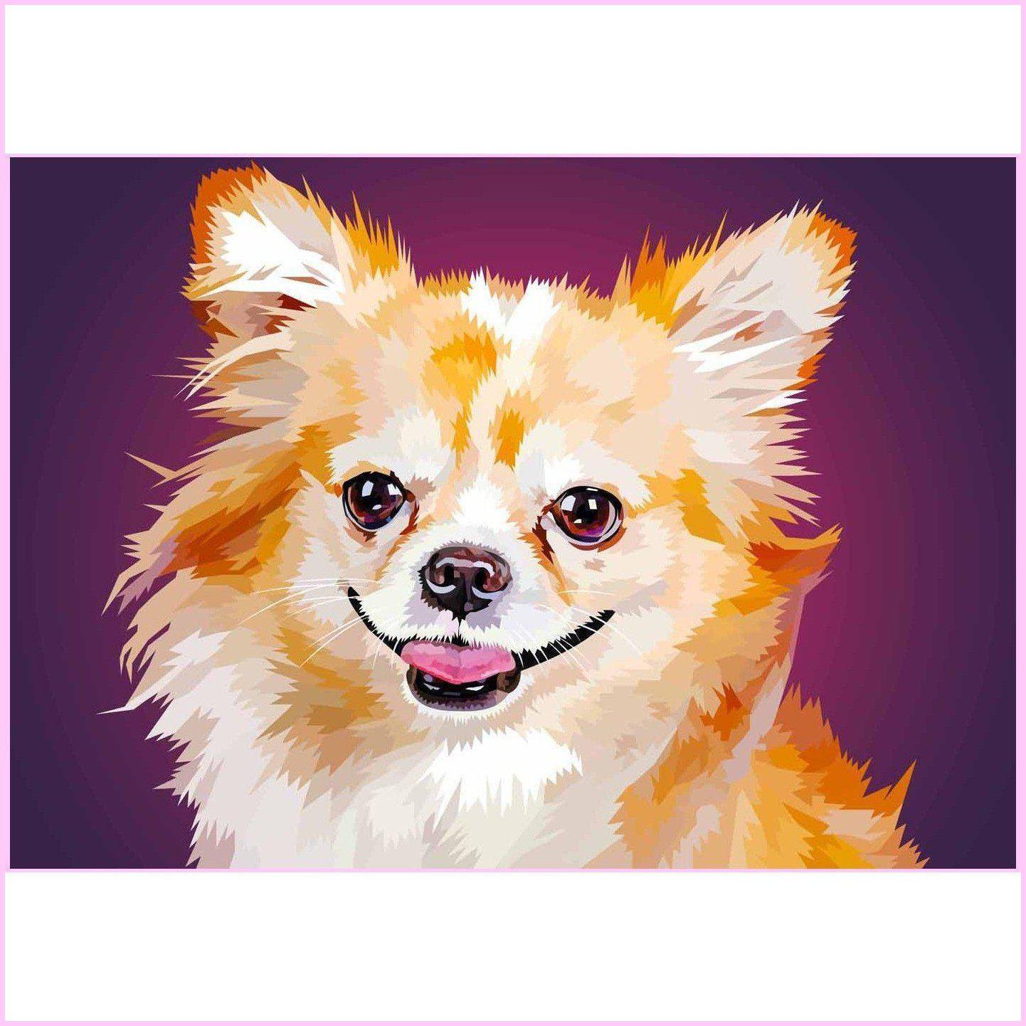 Diamond Painting - Dog with big ears – Figured'Art
