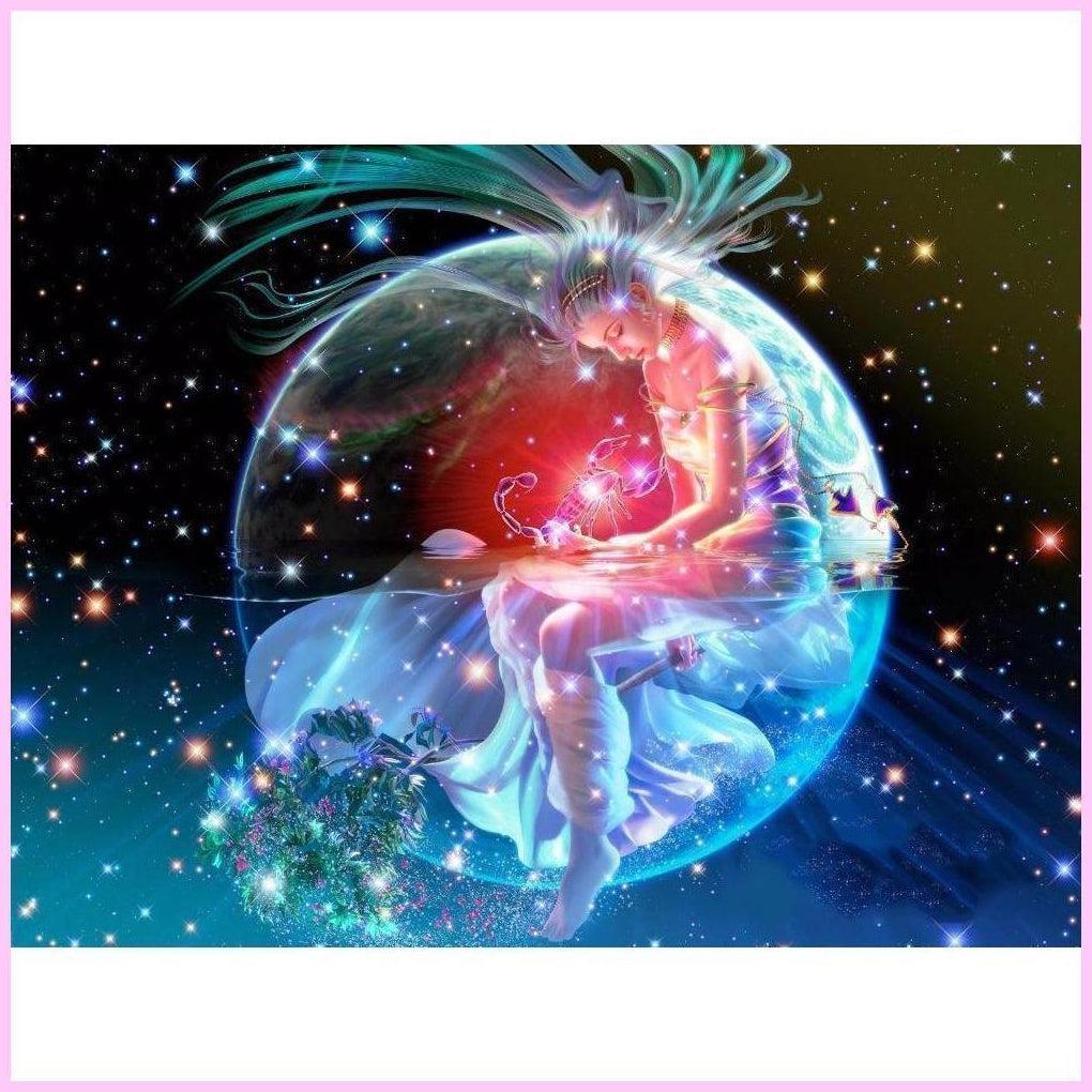 Neon Gemini Zodiac Sign - 5D Diamond Painting 