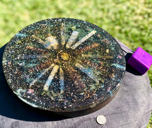 The "Medicine Wheel Equalizer”- 6 lb Radionics/Orgone Charging Plate- for food, water, plants, crystals, electronics, etc
