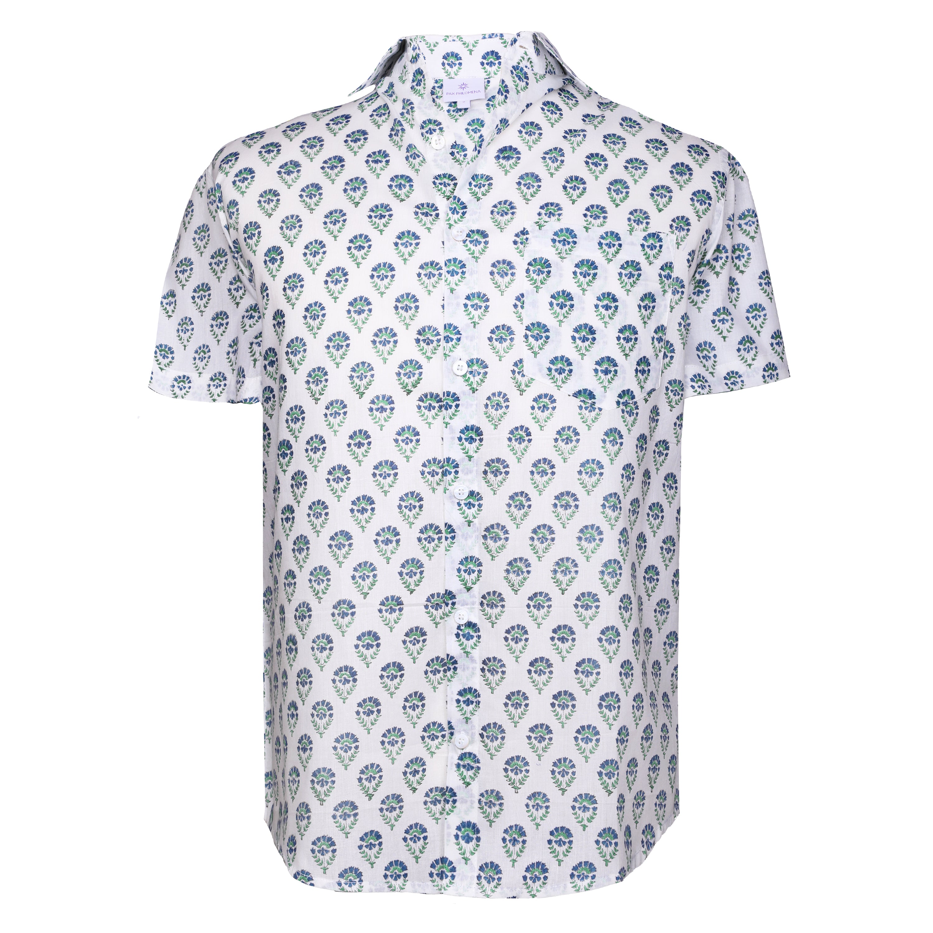 Image of Manu Floral Cotton Men's Shirt