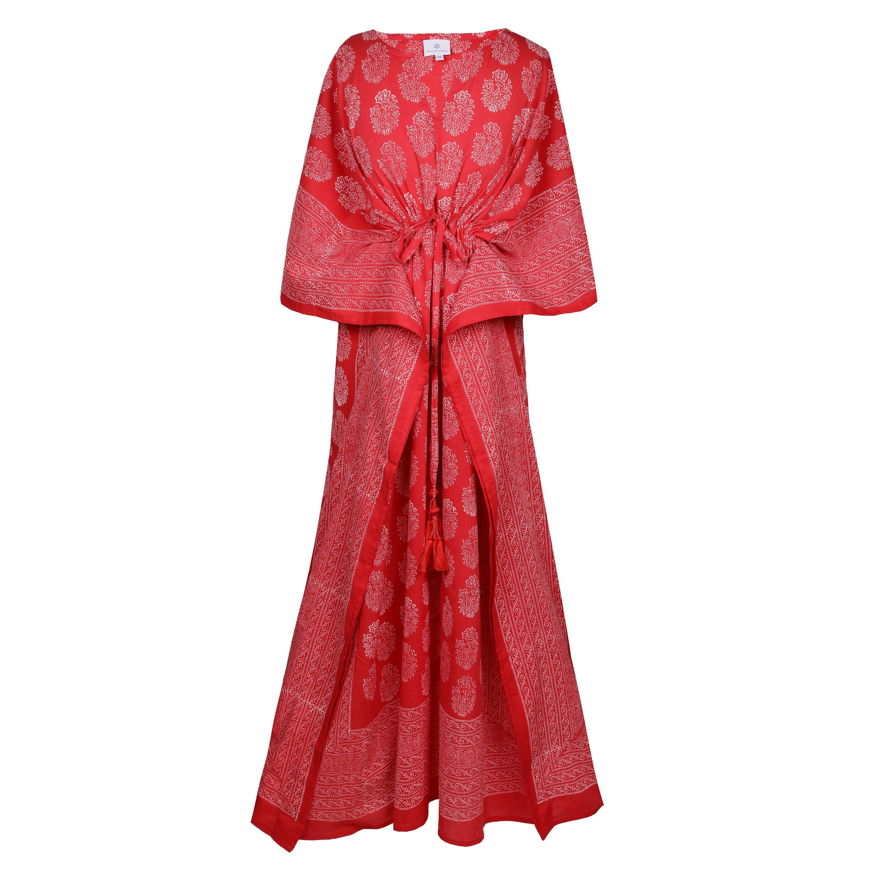 Image of Coral Amer Maxi Kaftan Dress