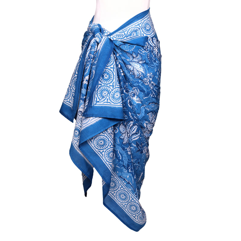 Facet Decoratie Troosteloos Delfina Blue Cotton Pareo Cover Up – PAX PHILOMENA