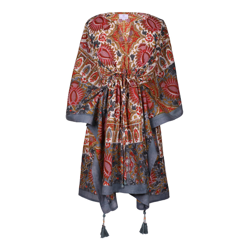 Paloma Paisley Short Kaftan – PAX PHILOMENA