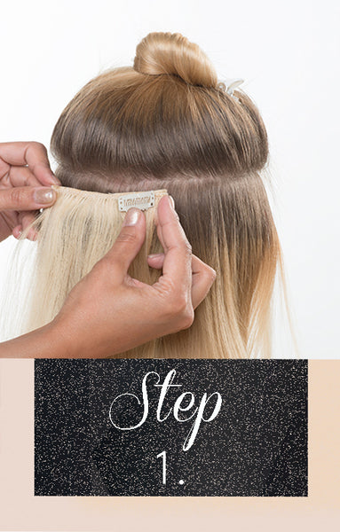 how to add clip-in hair extensions