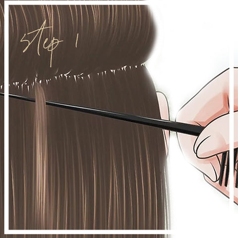 Anwendung Haarsträhnen 1