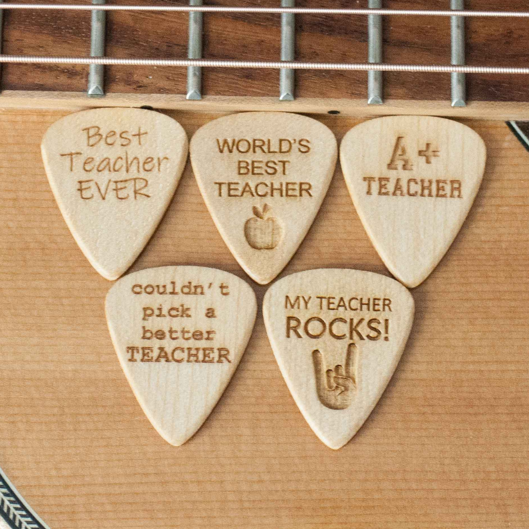 family design guitar picks