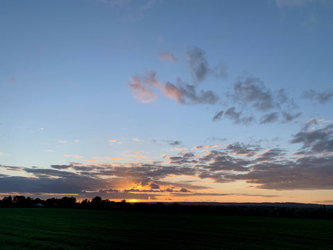 big sky during lockdown with no areoplanes by Lorna Veale