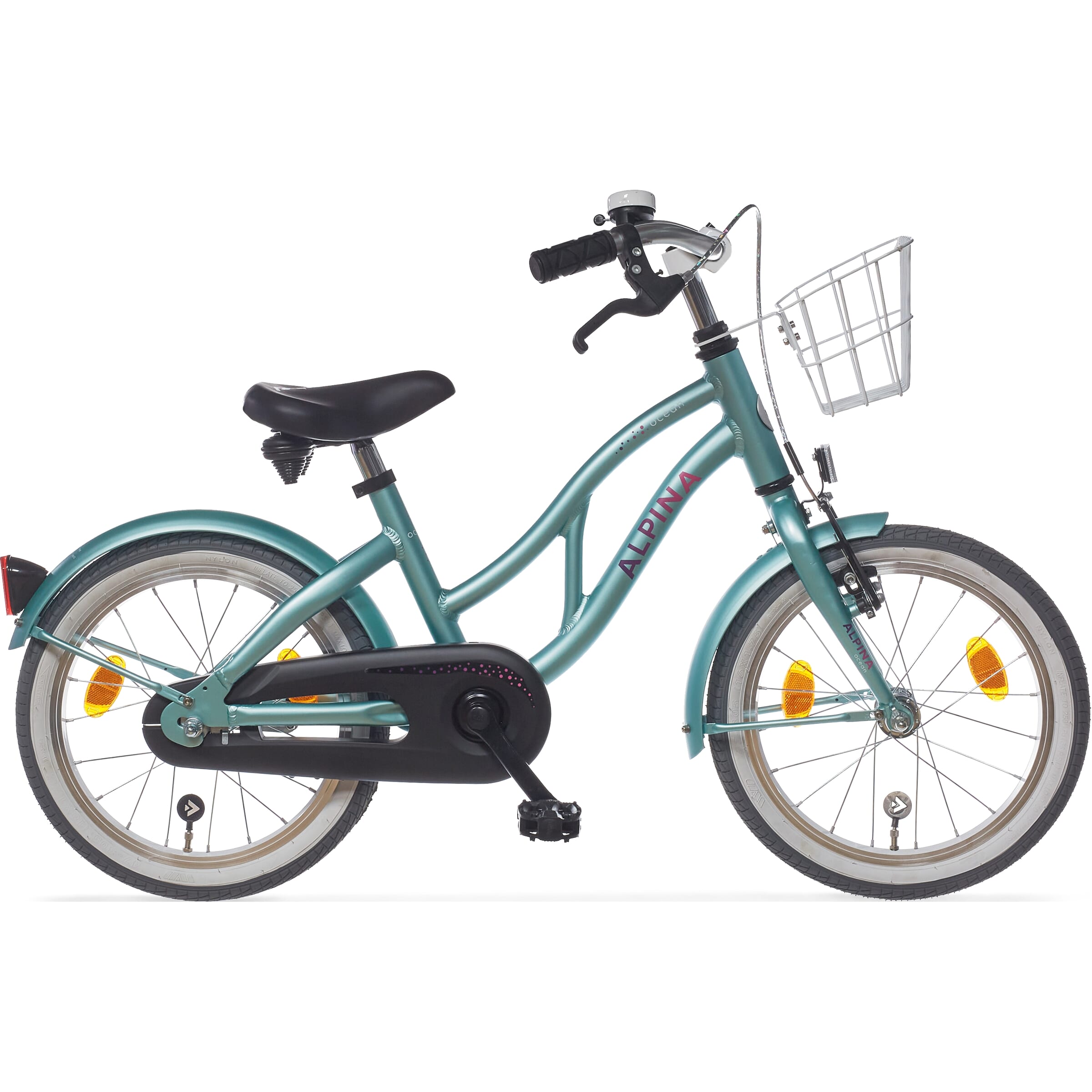 Alpina Ocean 16 Inch 2024 Meisjes Kinderfiets Soft Mint Matt  +€25.00 Inruilkorting