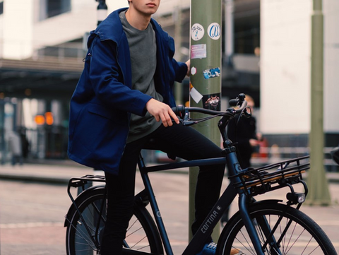 Cortina herenfiets met voordrager