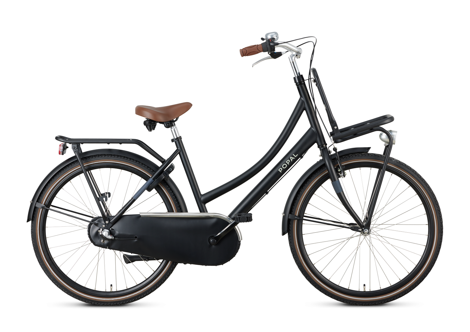 Popal Daily Dutch Basic+ 26 Inch 2024 Meisjes Kinderfiets Matt Black  +€30.00 Inruilkorting