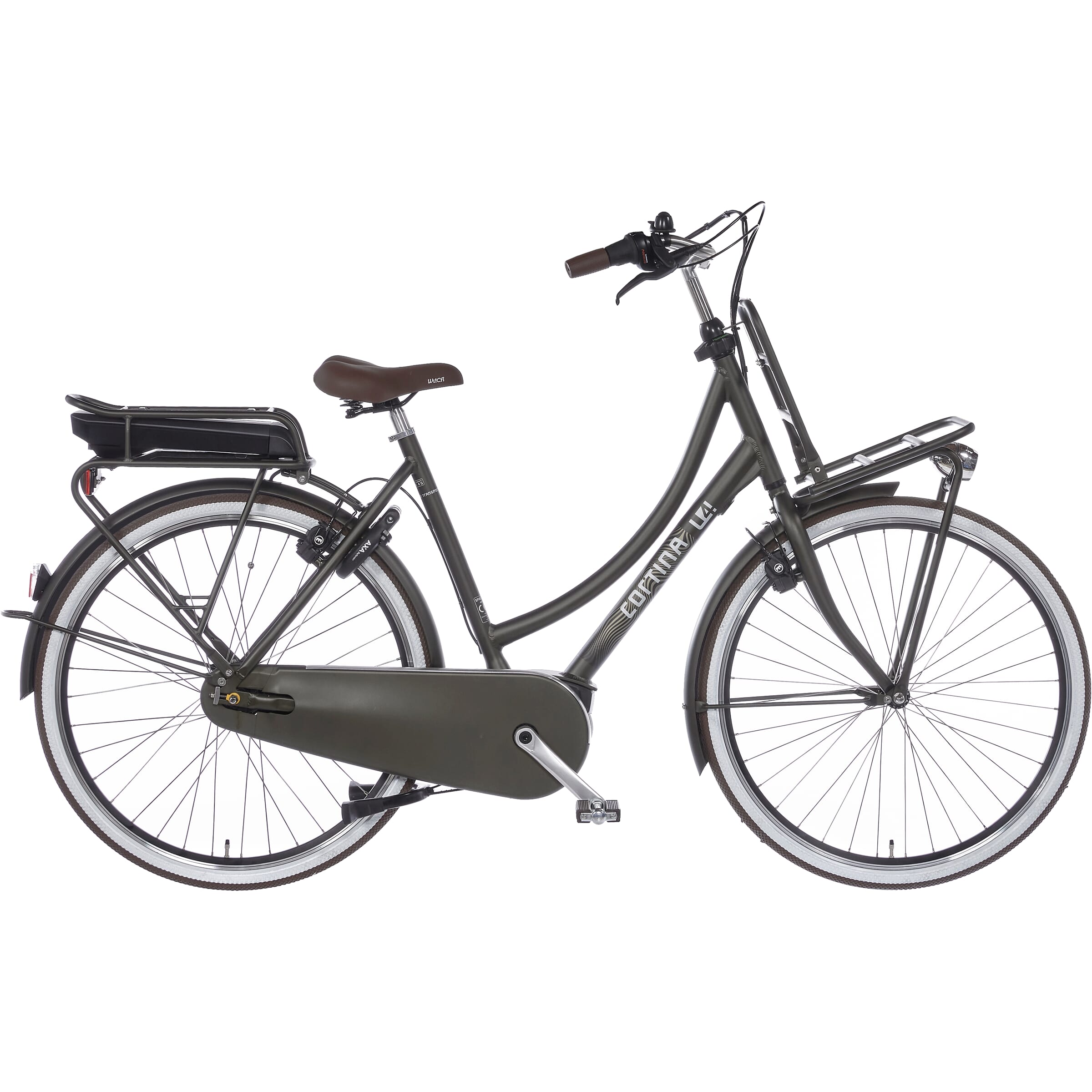 Cortina E-U4 Transport Bosch ActiveLine+ MM Plus MHB7 2024 Dames Elektrische Fiets E-bike Elegance Green Matt 57 Cm